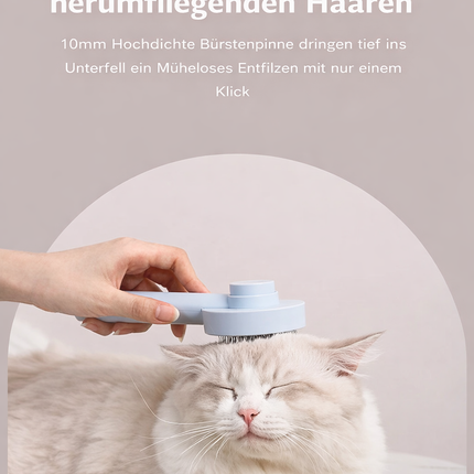  Selbstreinigende Fellbürstefür Hunde und Katzen – sanfte Haustierpflege
