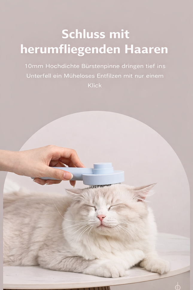  Selbstreinigende Fellbürstefür Hunde und Katzen – sanfte Haustierpflege
